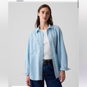 Gap Women’s “The Big Shirt” Chambray Button Down